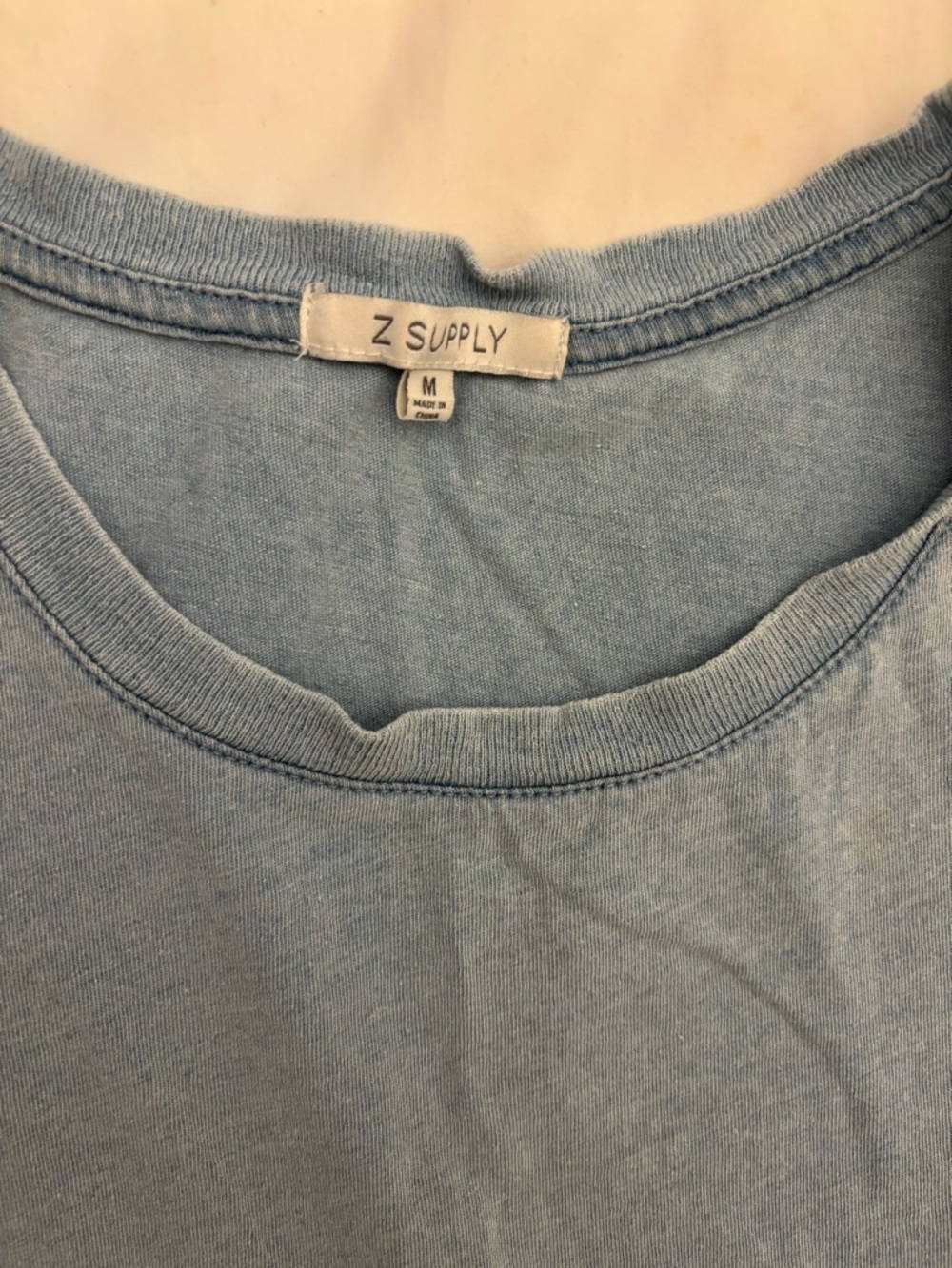 Z Supply Chambray Cropped Tank - Picture 2 of 3